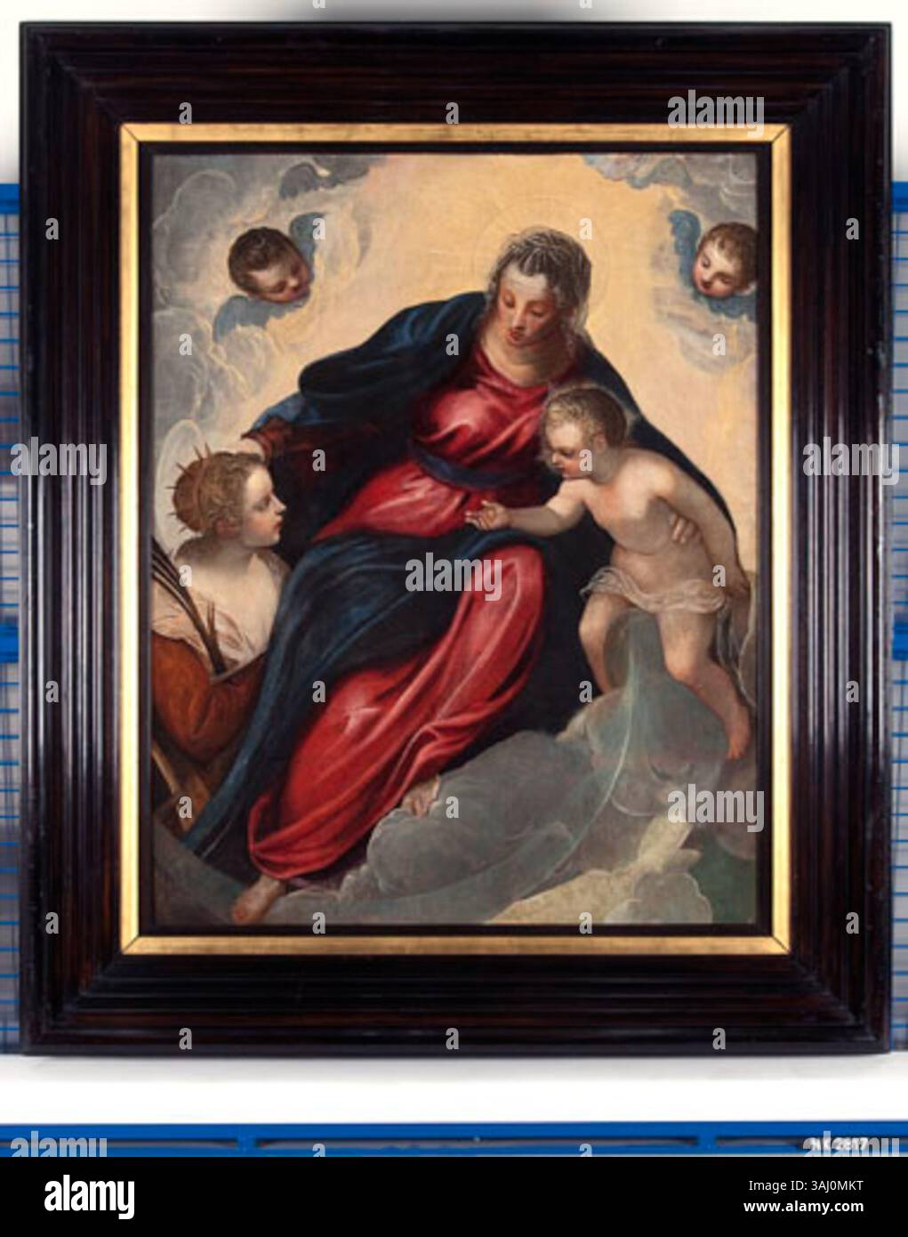 This painting by Tintoretto portrays the mystical marriage of St ...