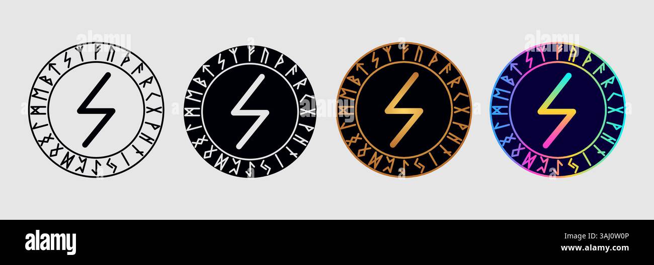 Scandinavian rune Sowilo Stock Vector Image & Art - Alamy