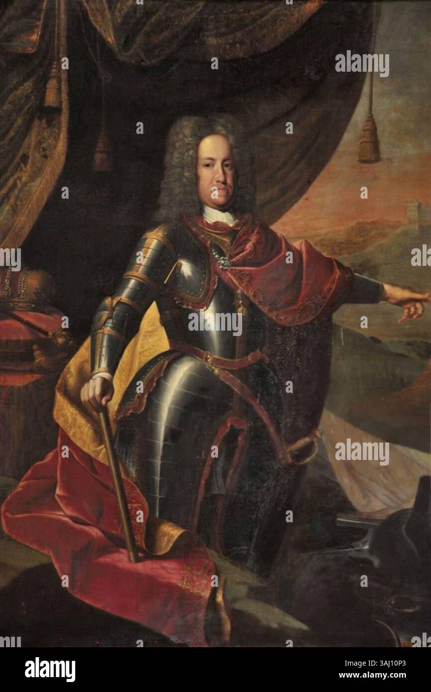 This 18th-century portrait of Charles VI, Holy Roman Emperor, located ...