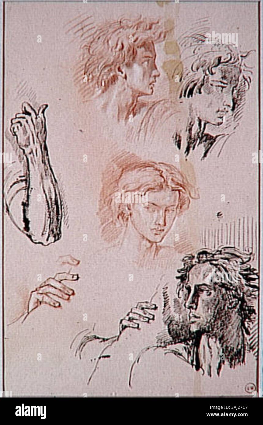 feuille-d-tudes-pour-les-ath-niens-livr-s-au-minotaure-by-gustave