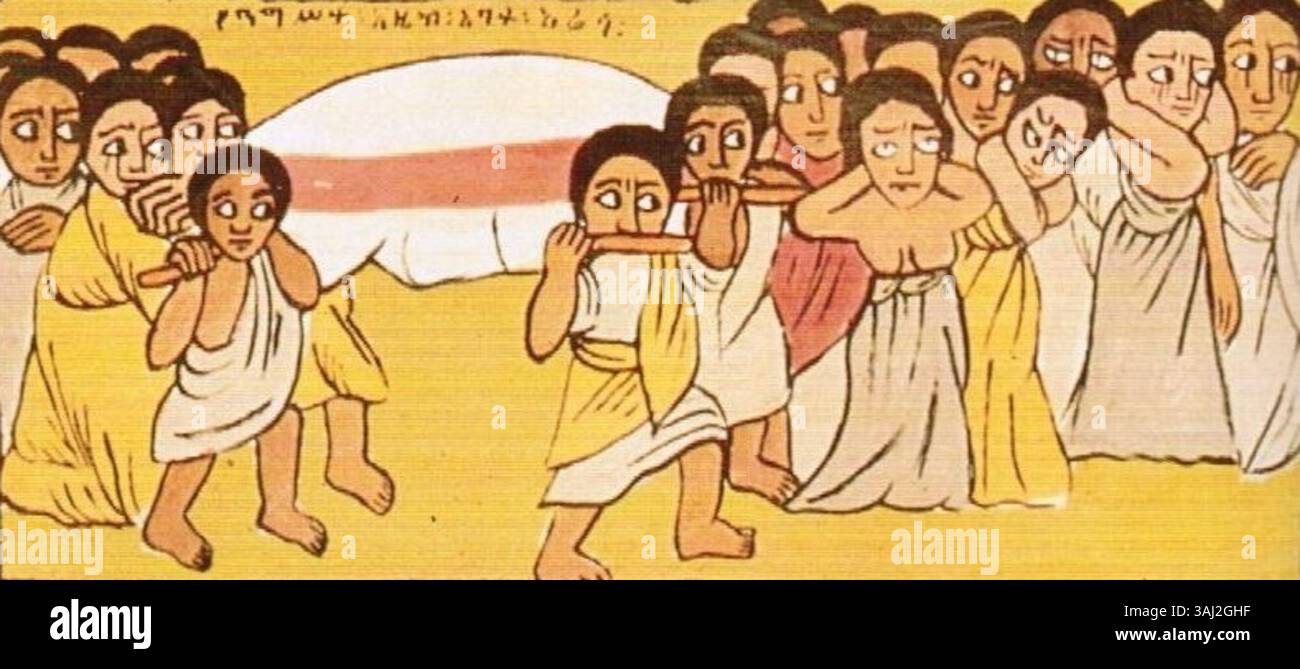 This Ethiopian artwork from the 17th to 19th centuries depicts the ...