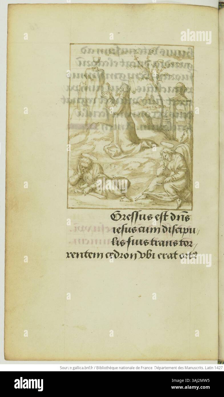 Illumination from the 'Heures à l'usage de Bourges' manuscript, circa ...