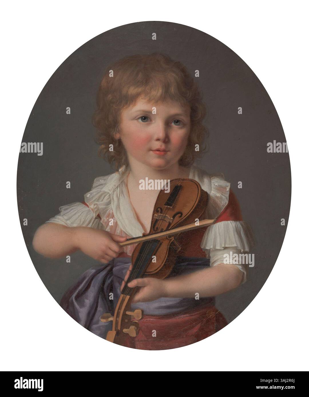 Originally Attributed This portrait of Henri Gabiou, painted by Marie-Victoire Lemoine circa ...