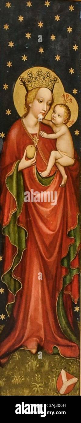 The 'Deichsler Altar' features a depiction of Madonna and Child ...