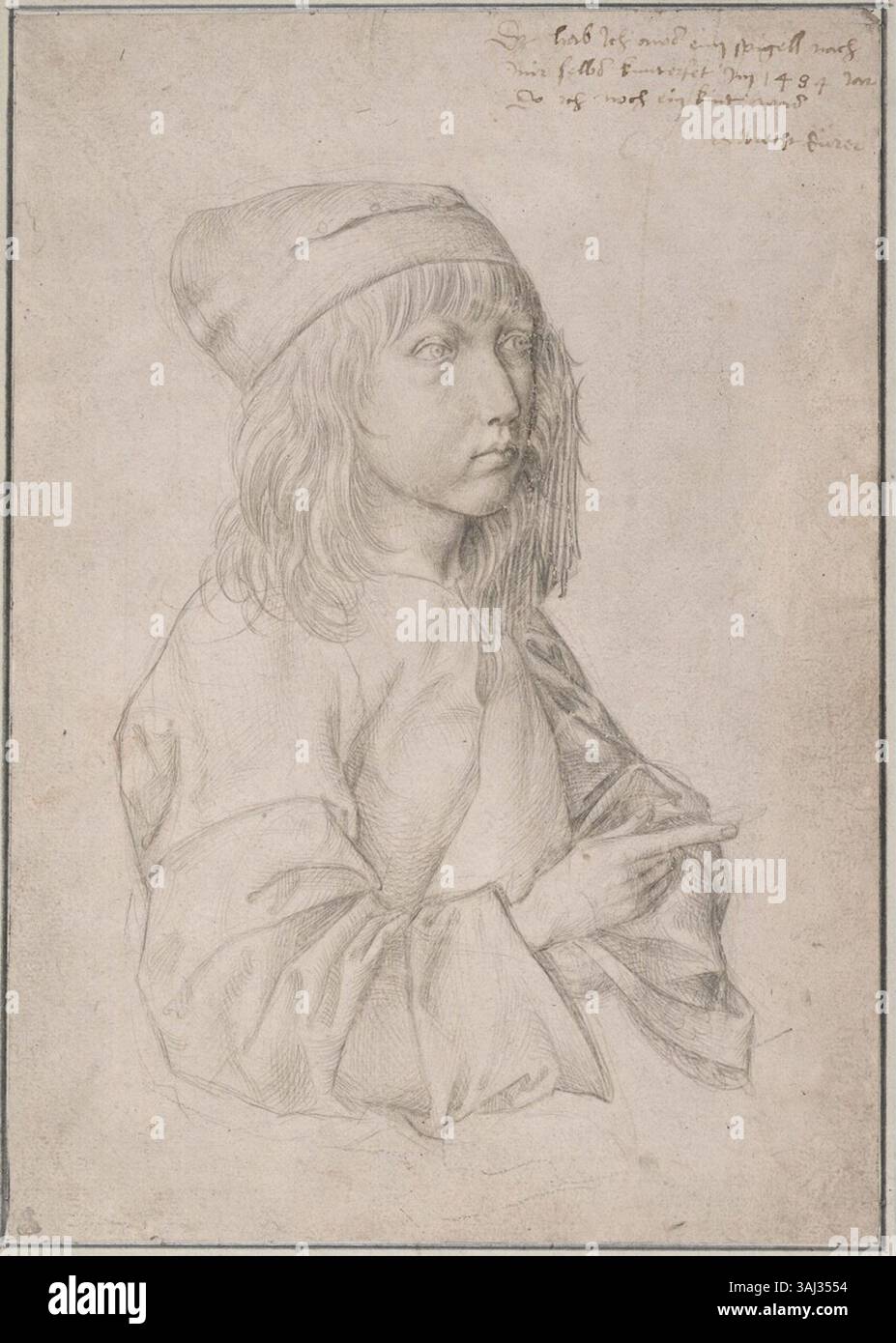 Albrecht Dürer's 'Self-Portrait at Thirteen' (1484) captures the young ...