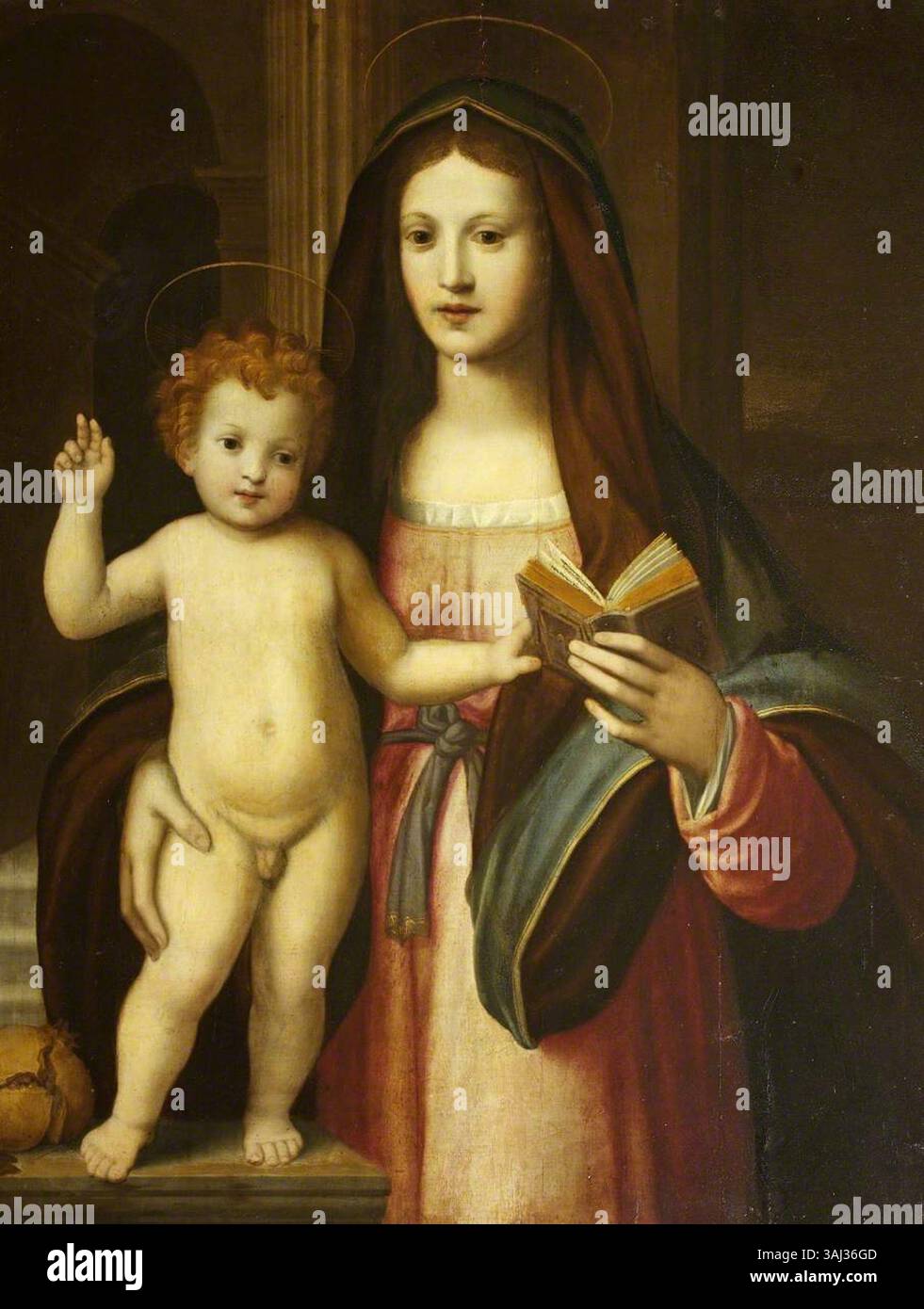 An Italian Renaissance depiction of the Madonna and Child with a ...