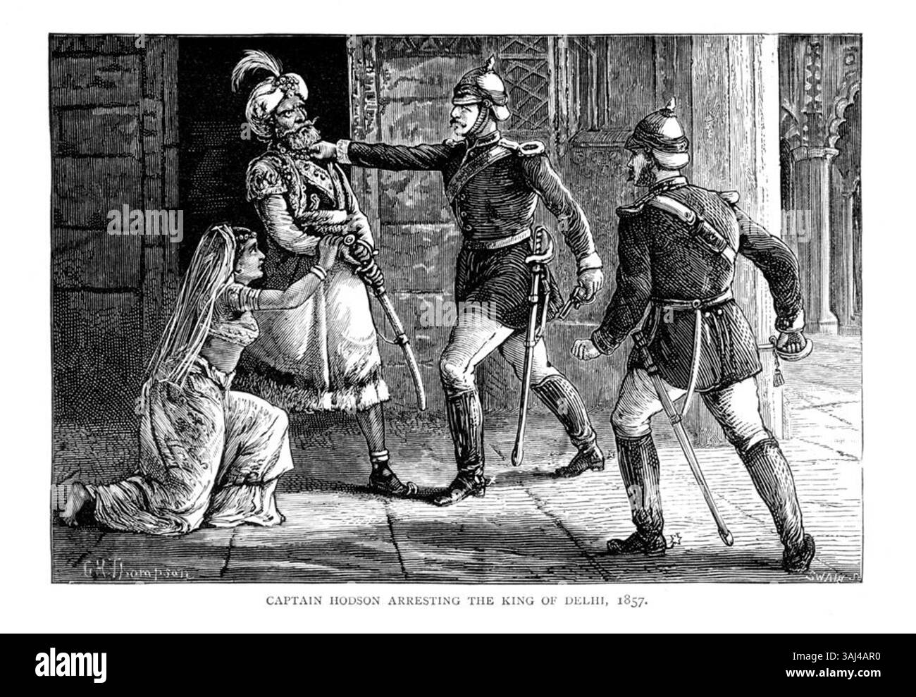 This engraving, based on a 1880 illustration, depicts Captain William