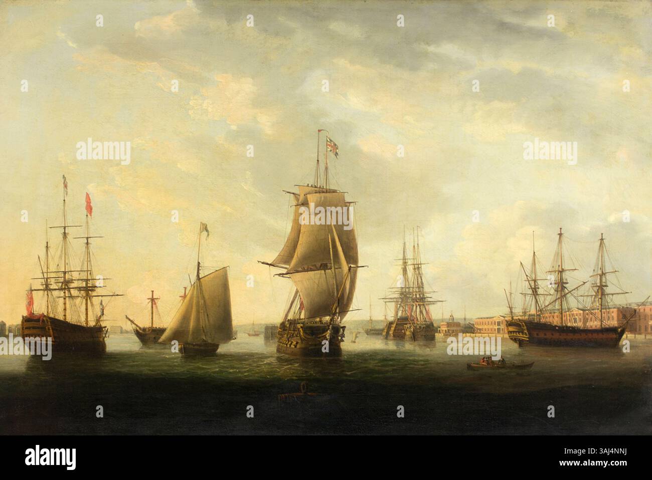 Attributed To Thomas Elliott This 18th century Painting Features attributed-to-thomas-elliott-this-18th-century-painting-features