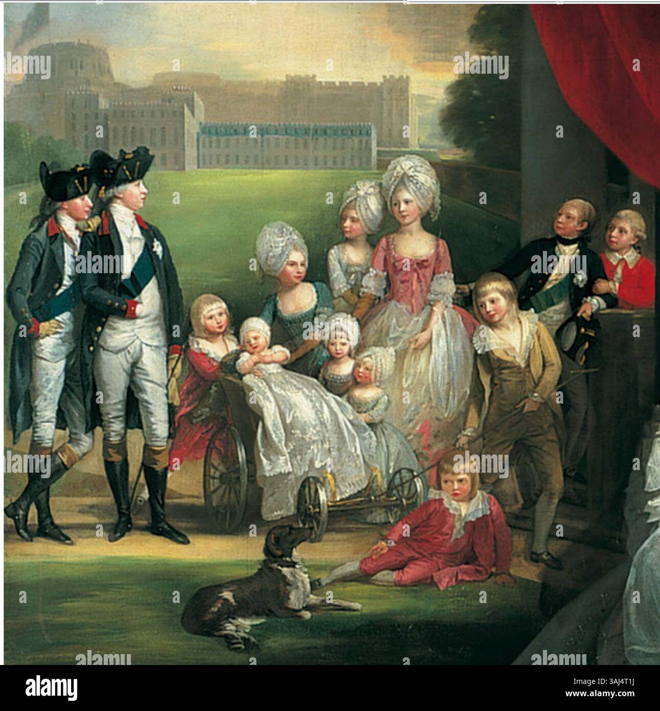 This 1779 painting by Benjamin West depicts the children of George III ...