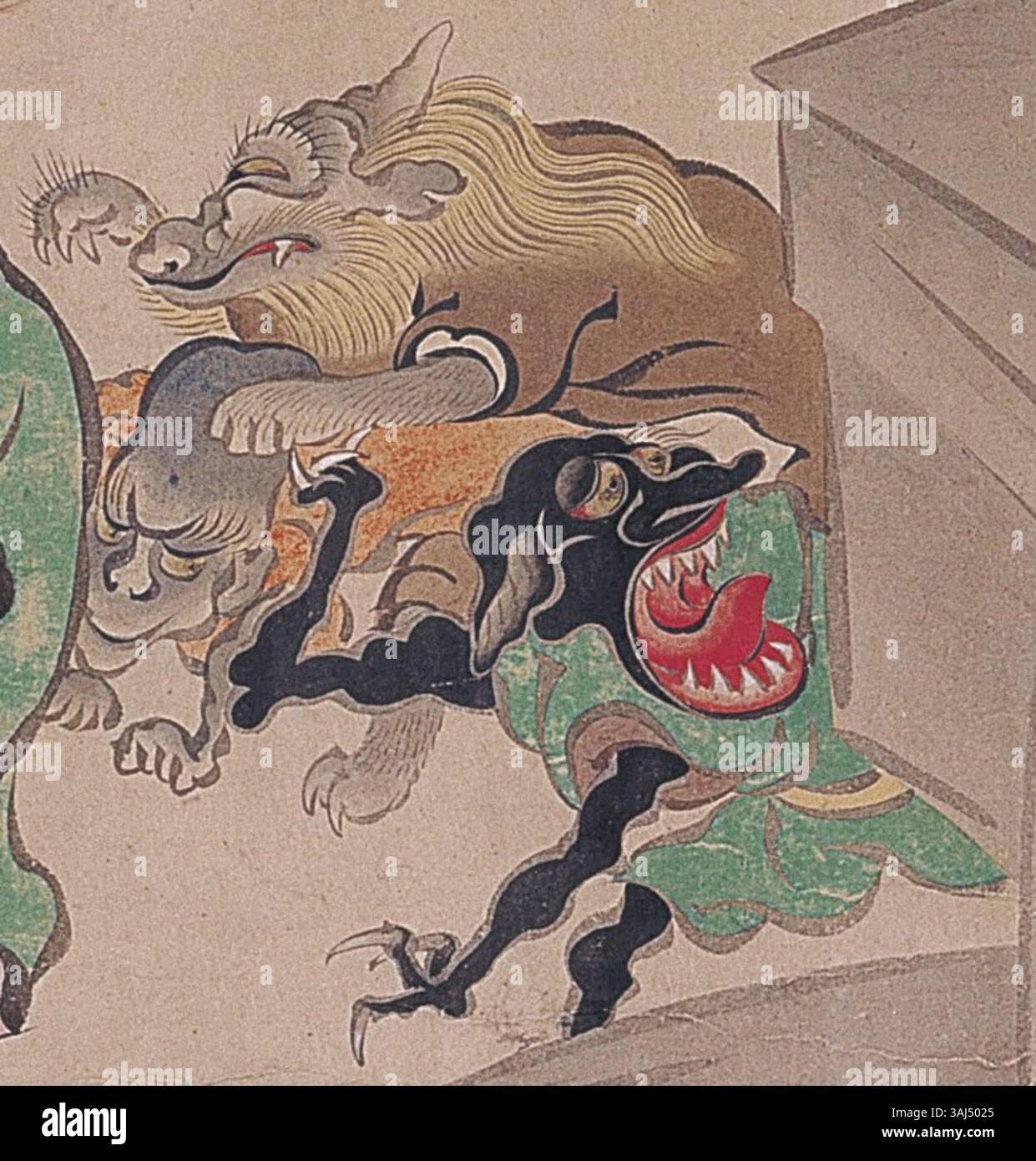 Night parade of a hundred demons hi-res stock photography