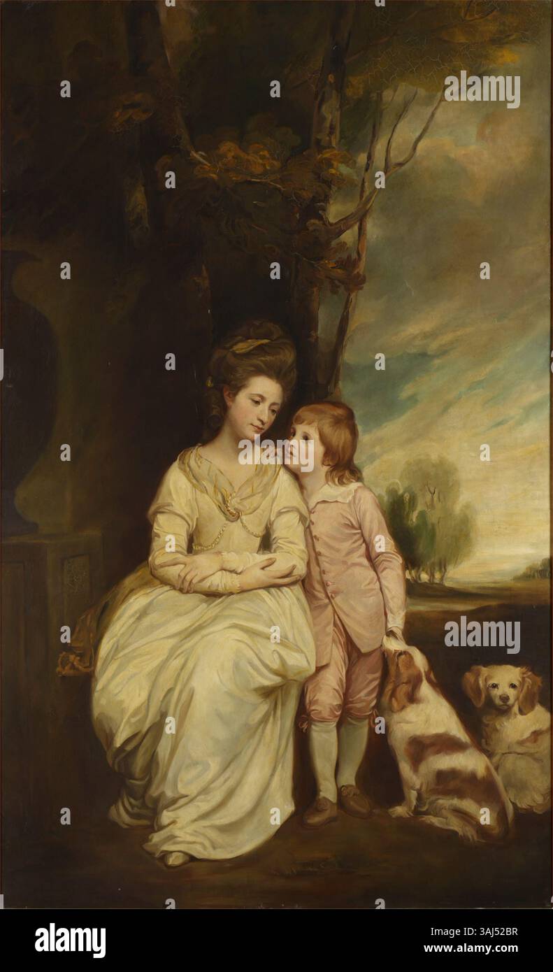 This 1888 oil painting, a copy of George Romney's work, portrays Anne ...