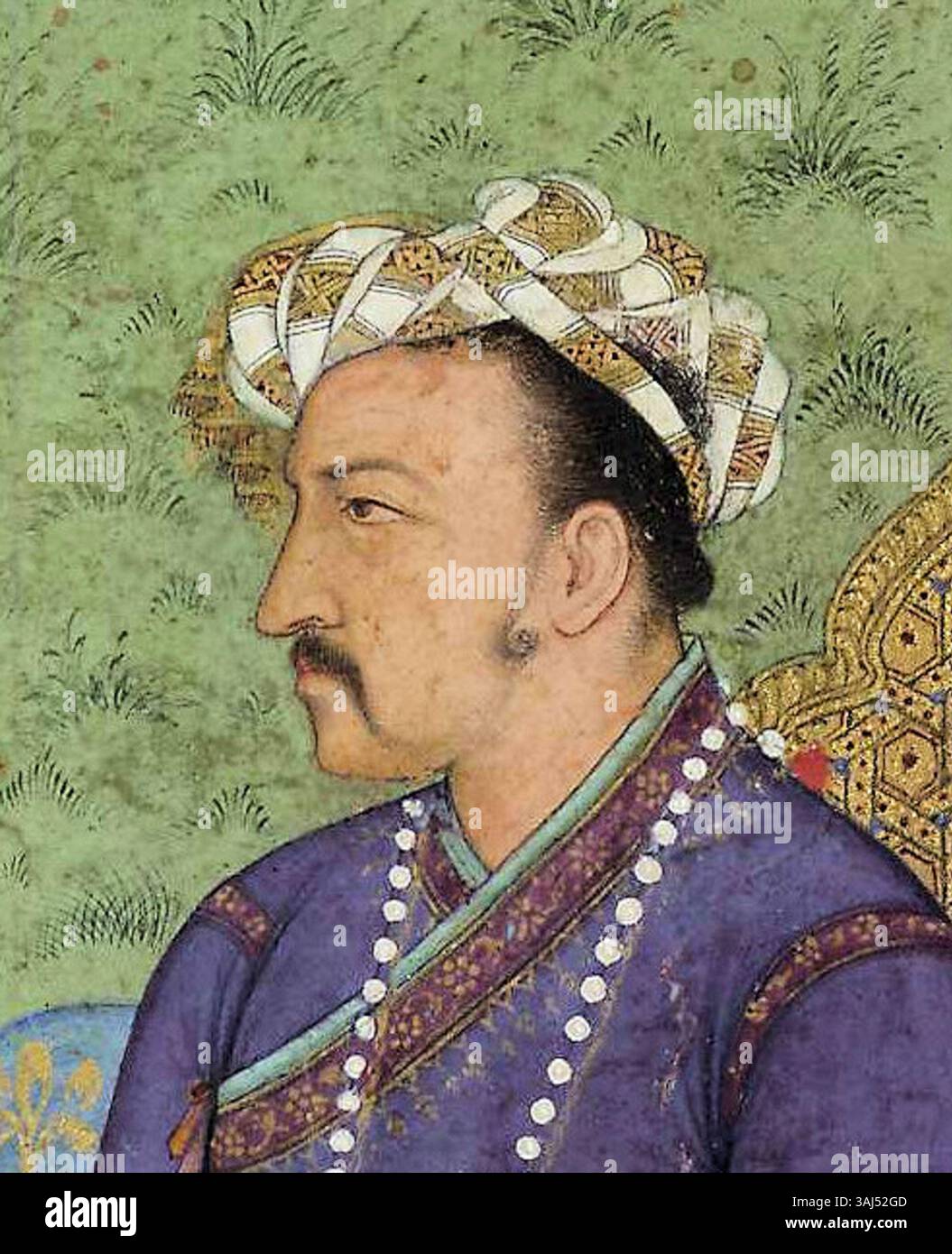 This portrait of Jahangir, created around 1610, captures the Mughal ...