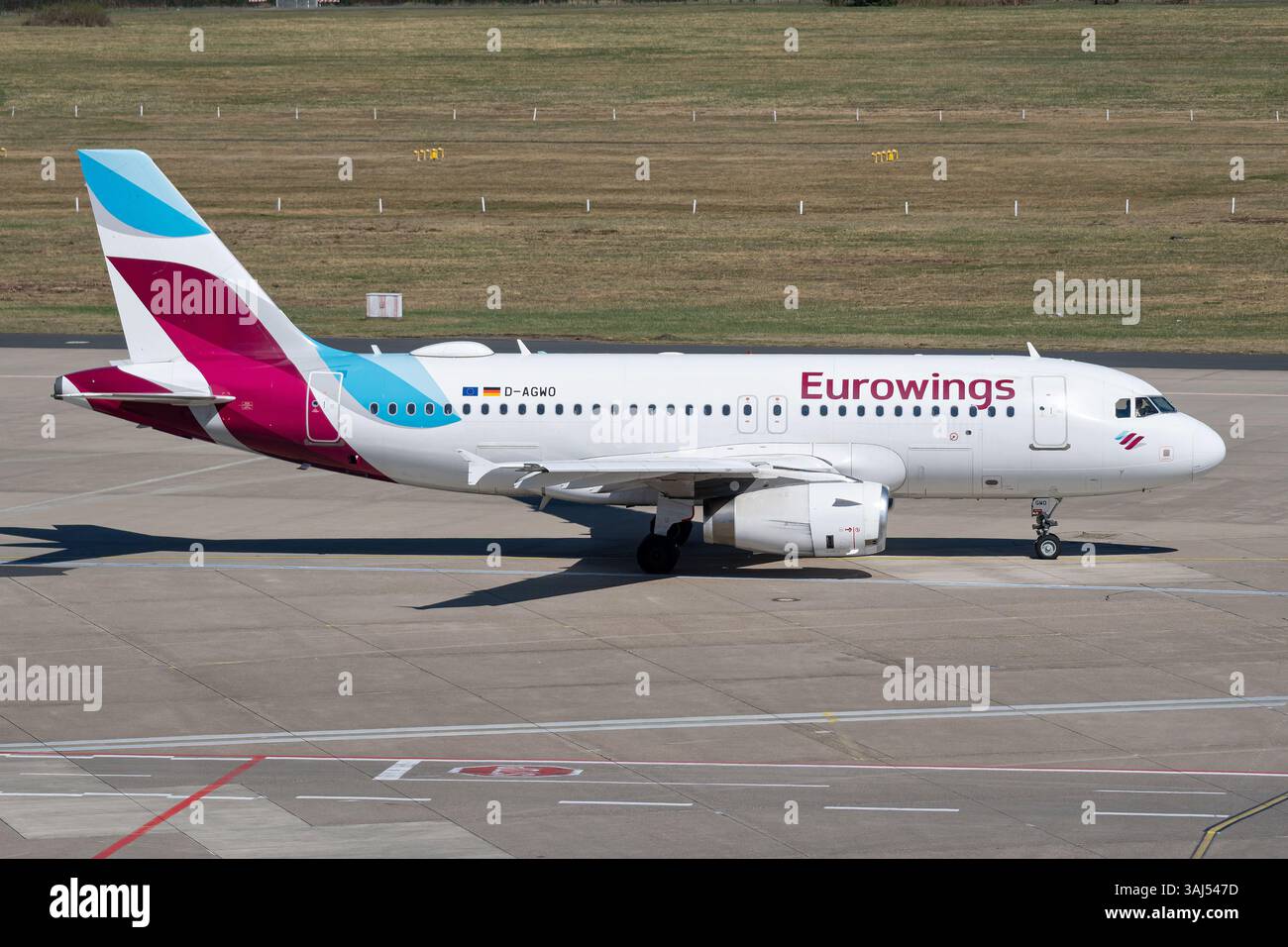 German Eurowings Airbus A319-100 with registration D-AGWY just