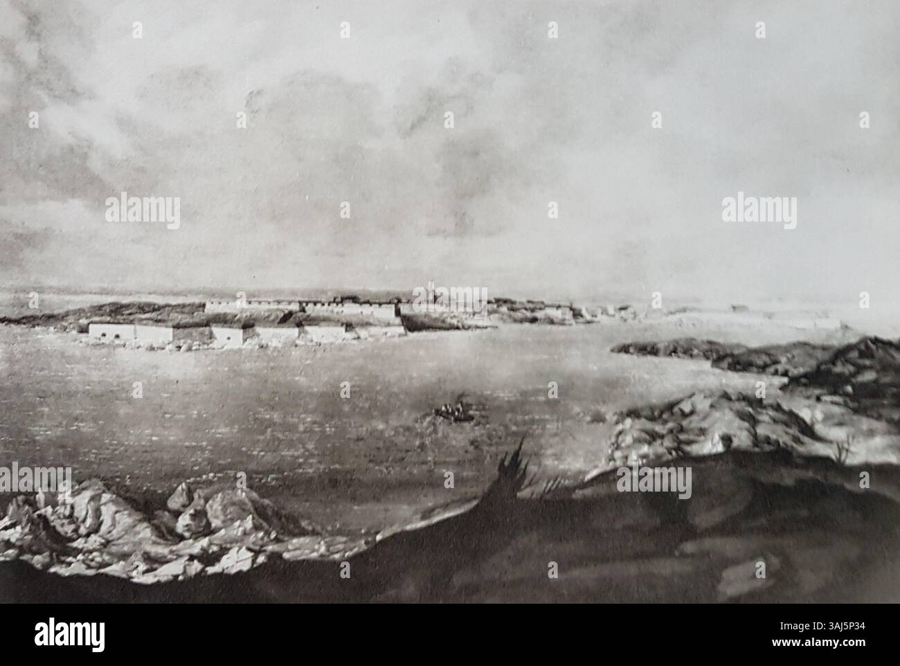 A depiction of Sveaborg, drawn by Augustin Ehrensvärd, highlighting the ...