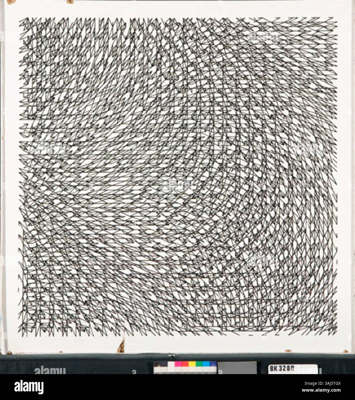 A.F.E. van Rossum’s modern artwork 'P.V. structuur op dubbel stramien ...