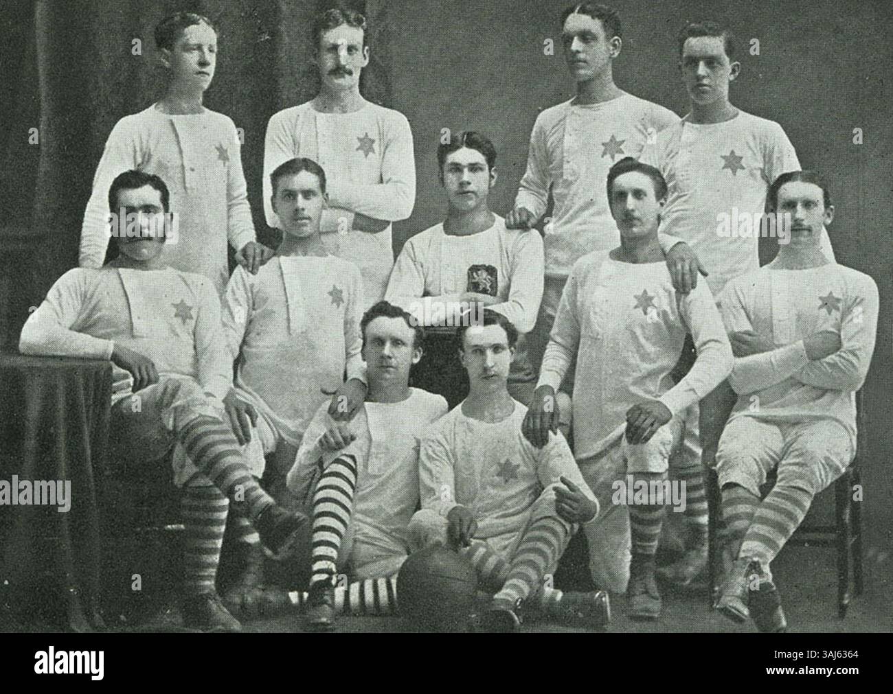 A historical photograph of the Rangers FC football team from 1877. This ...