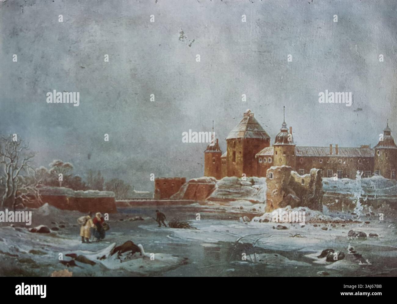 A painting of Kalmar Castle by Per Wickenberg, depicting the historic ...
