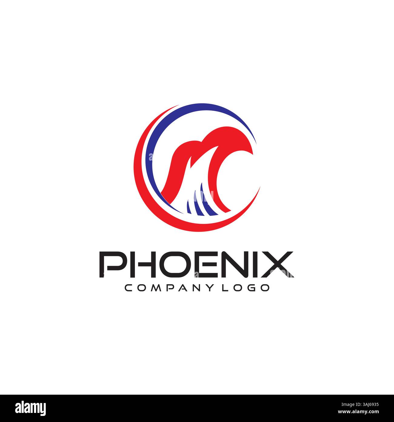 phoenix logo design vector Stock Vector