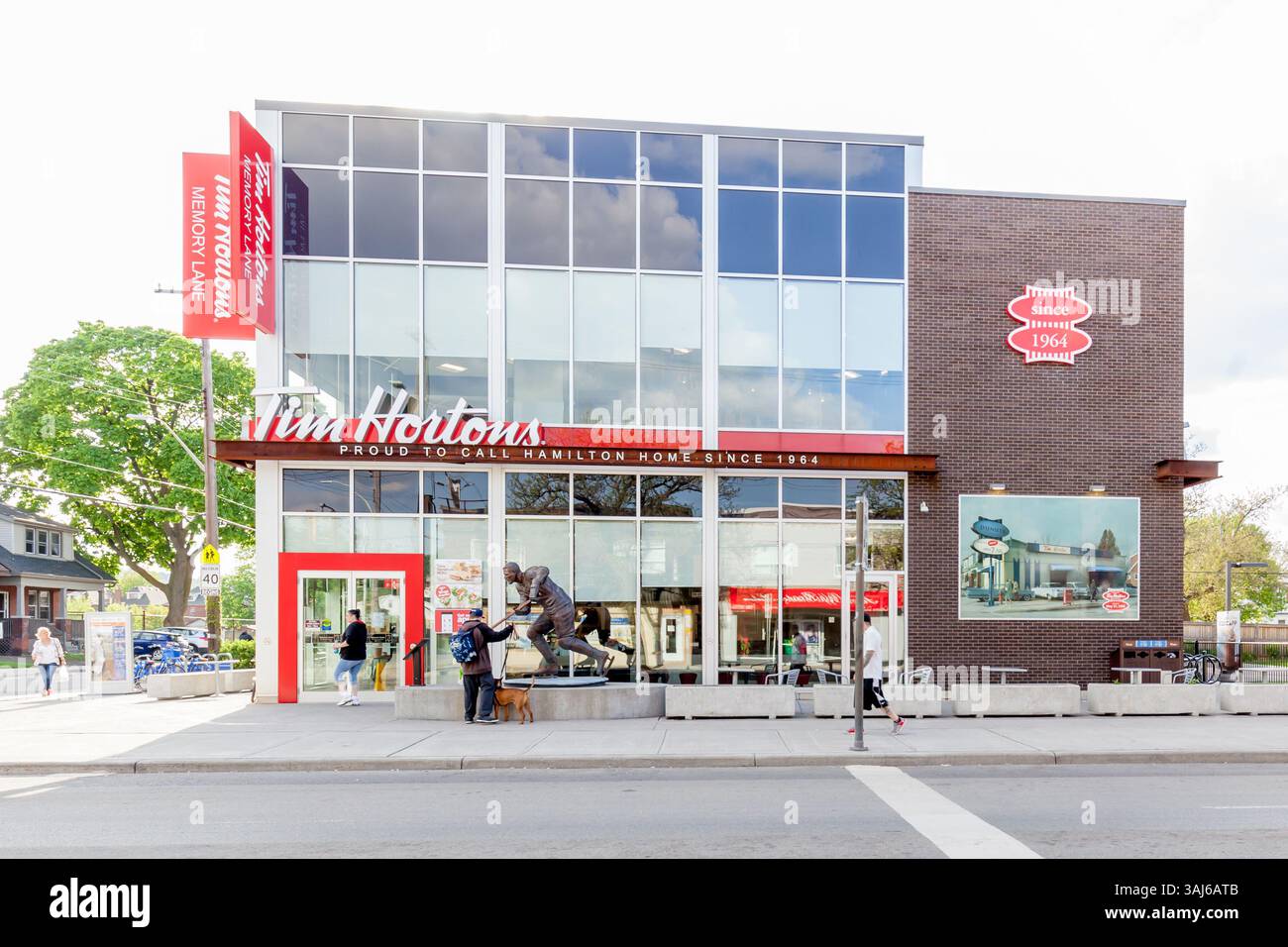 First Tim Hortons in Hamilton, Ontario, Canada Stock Photo