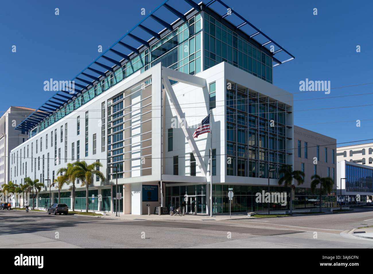 Sarasota Police Department building in Sarasota, Florida, USA. Stock Photo