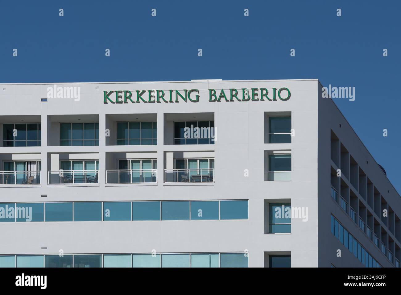 Kerkering Barberio sign on the building in Sarasota, Florida, USA. Stock Photo