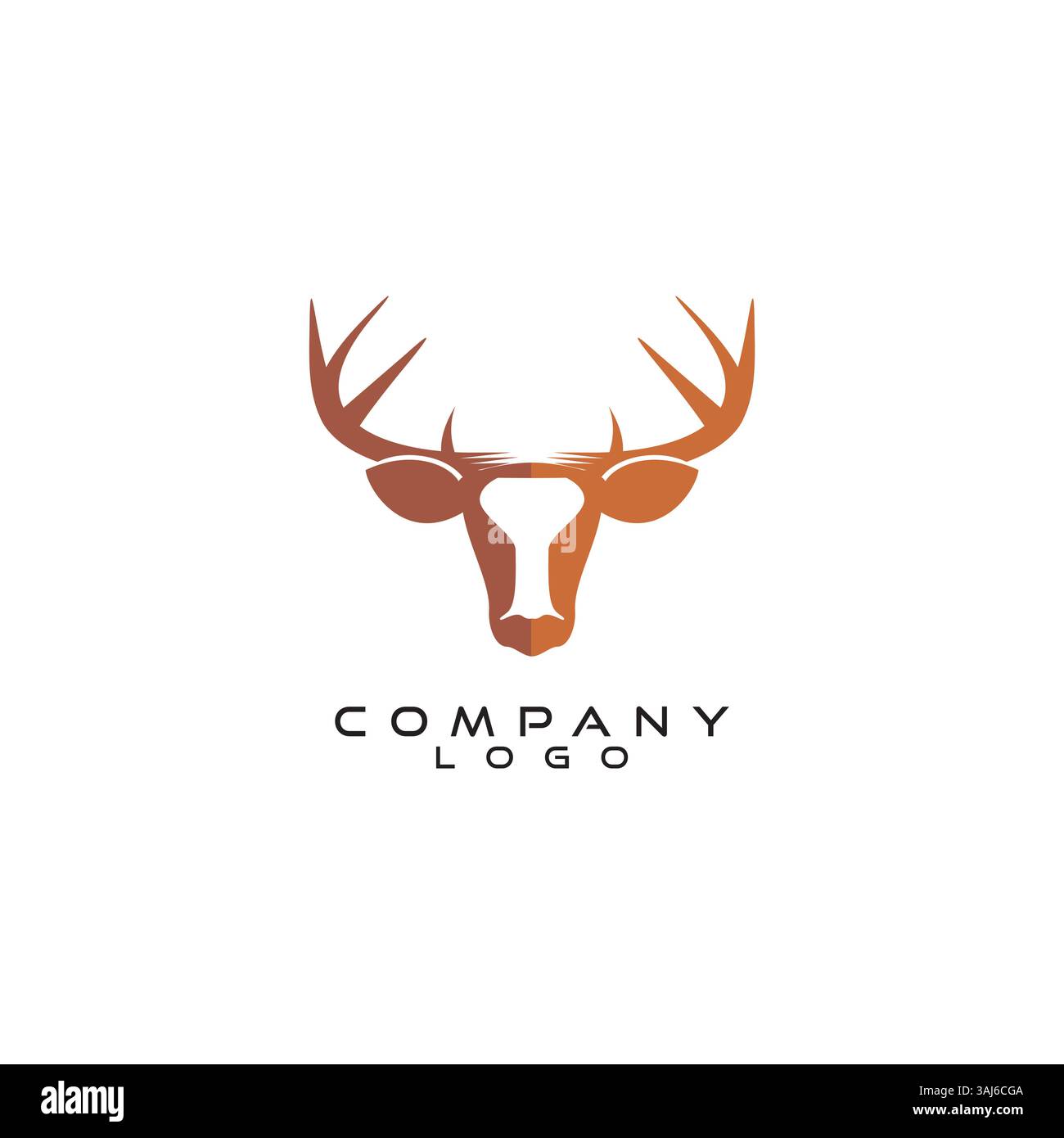 deer head logo vector Stock Vector Image & Art - Alamy
