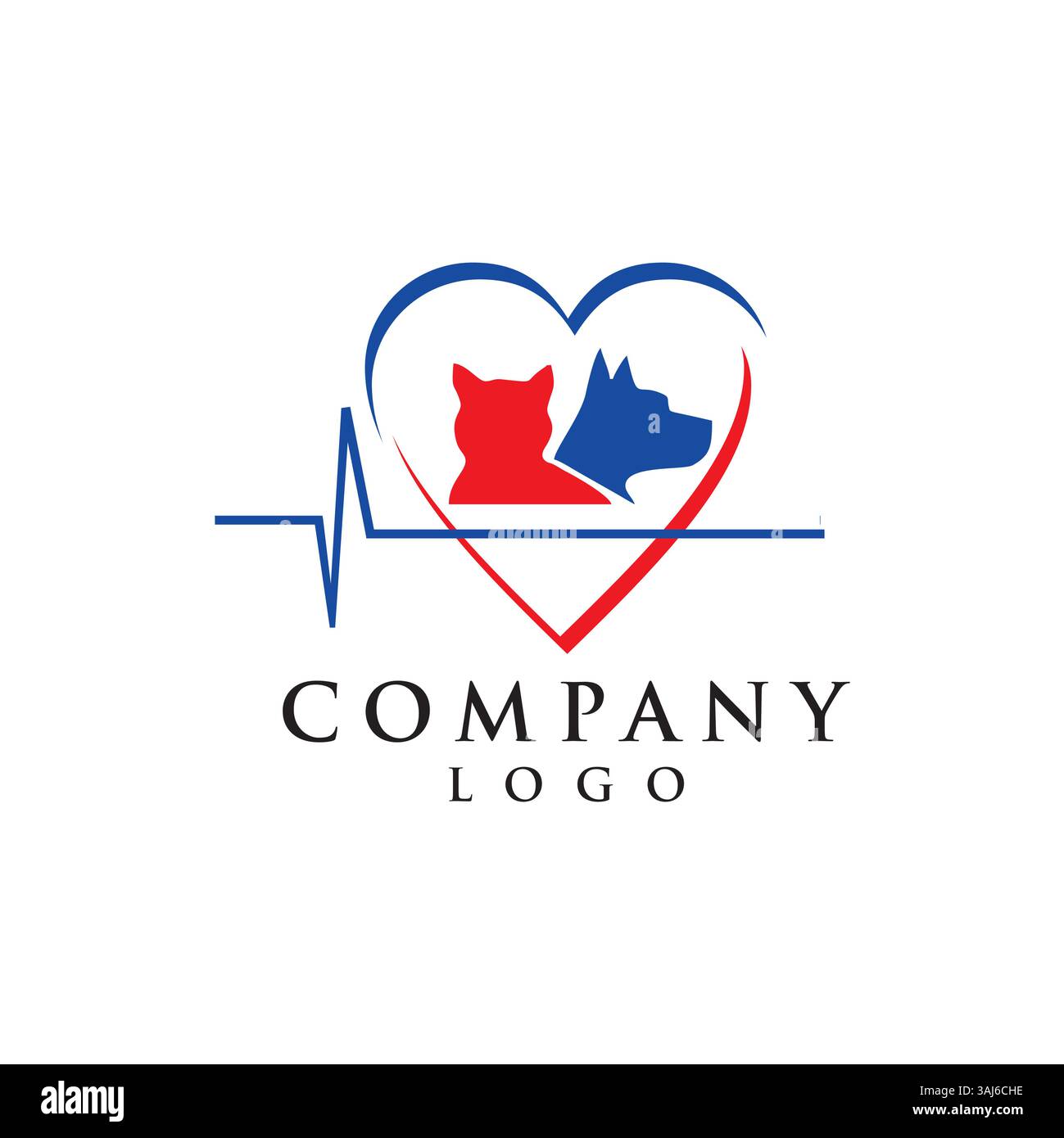 pet care logo vector Stock Vector