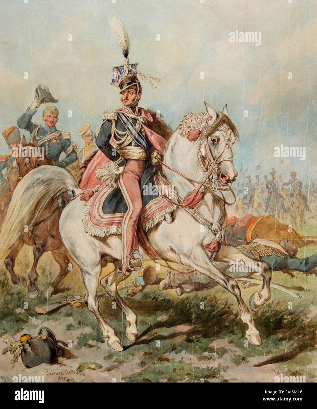 This 1882 Watercolor Painting By Juliusz Kossak Depicts Prince J zef 