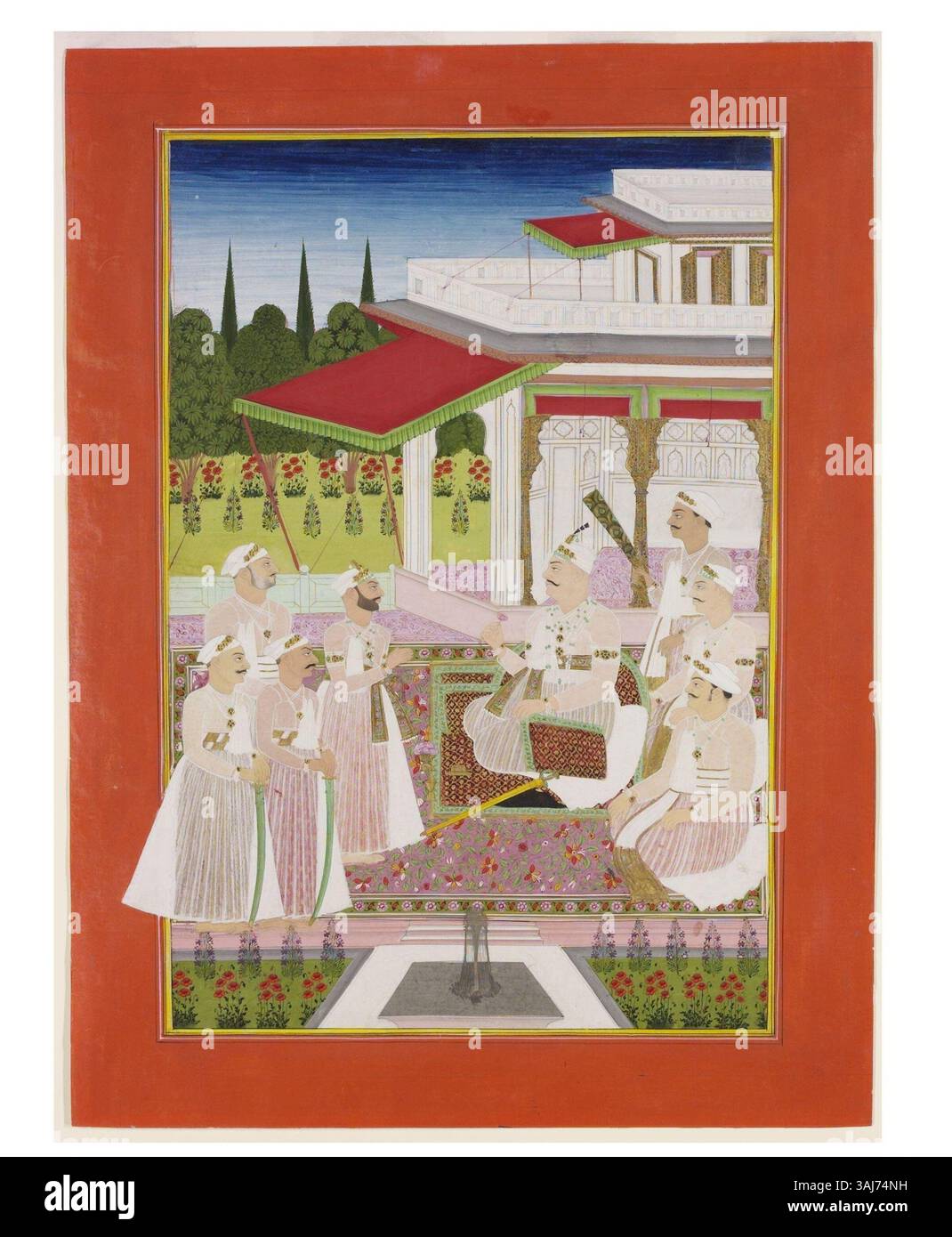 Portrait of Nawab Sikander Jah, Nizam of Hyderabad, circa 1810. This ...