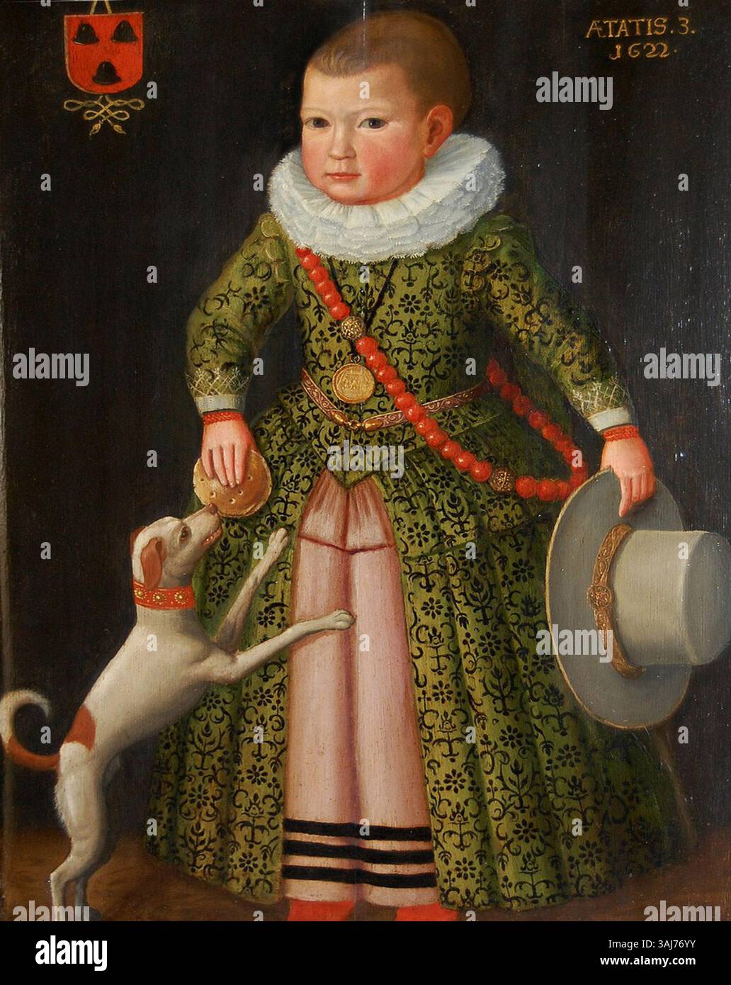 This 1622 portrait, attributed to an anonymous Dutch artist, depicts ...