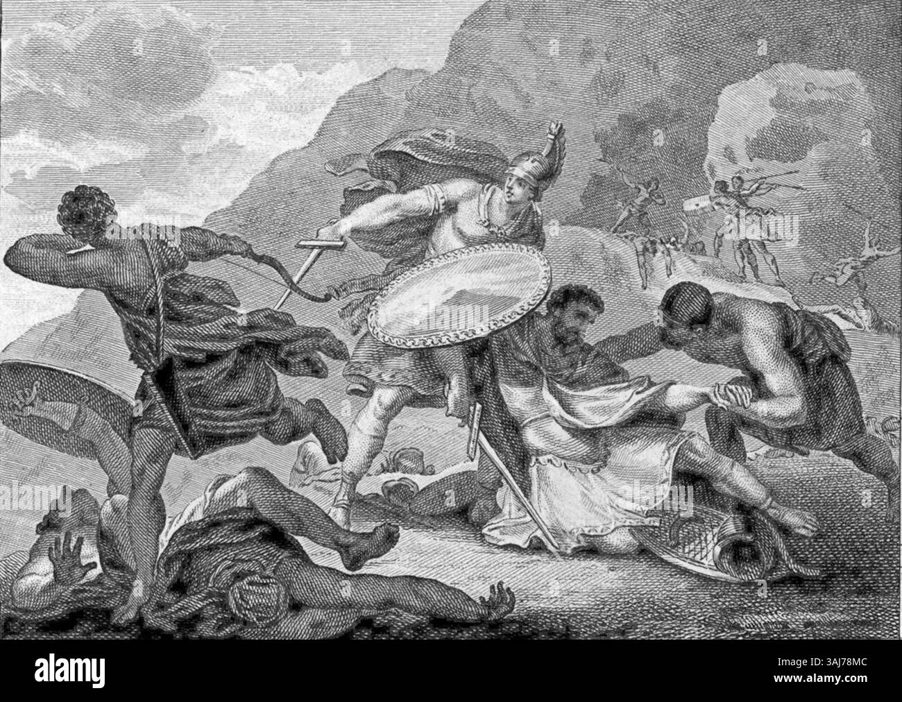 Defeat of Scipio at the Ticino, depicted by Silvestre David Mirys. This ...