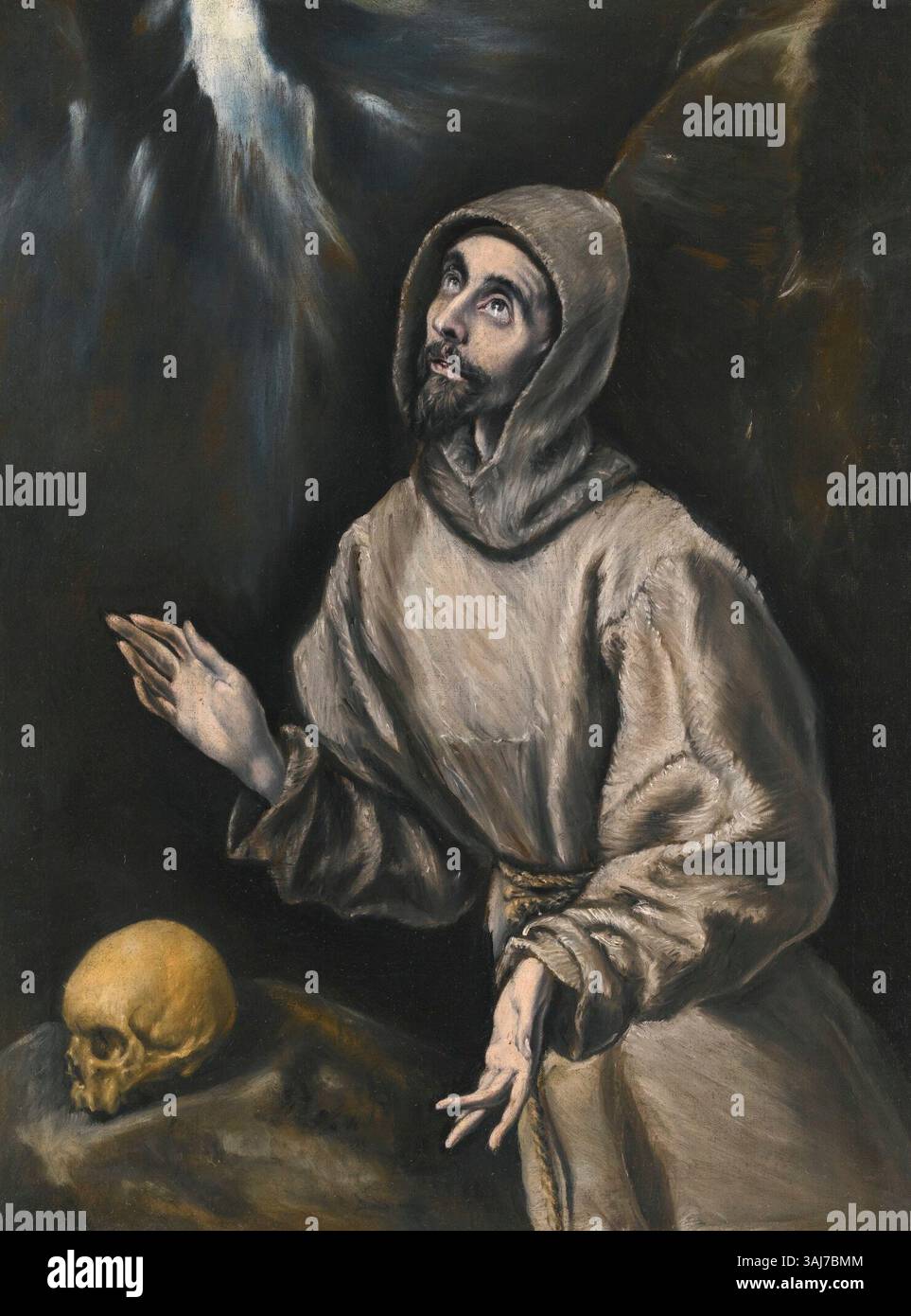 El Greco and his workshop's painting of Saint Francis of Assisi in ...