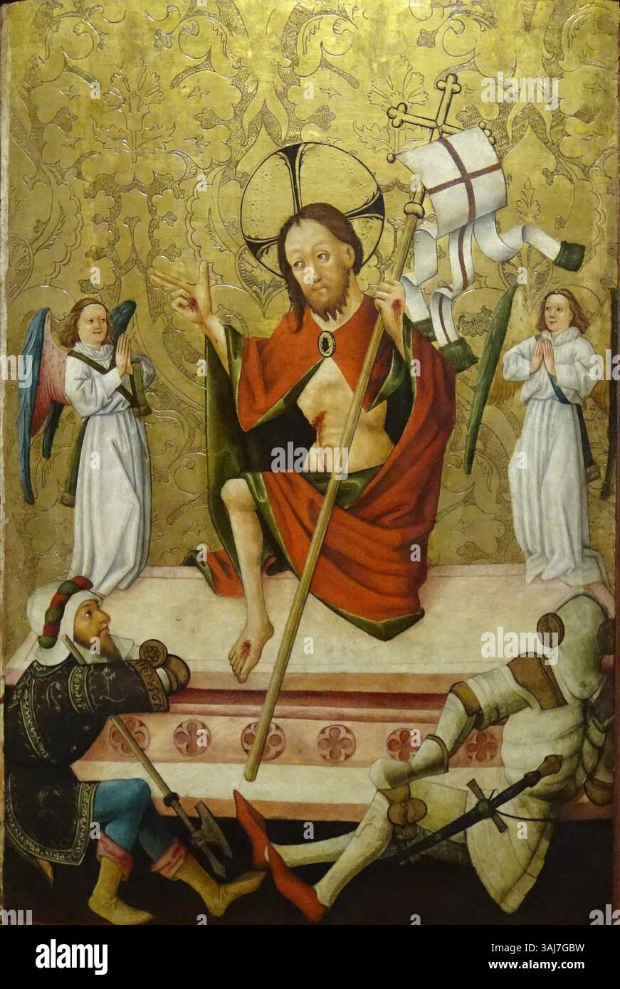 This religious artwork, part of the Lösel Altarpiece, depicts the ...