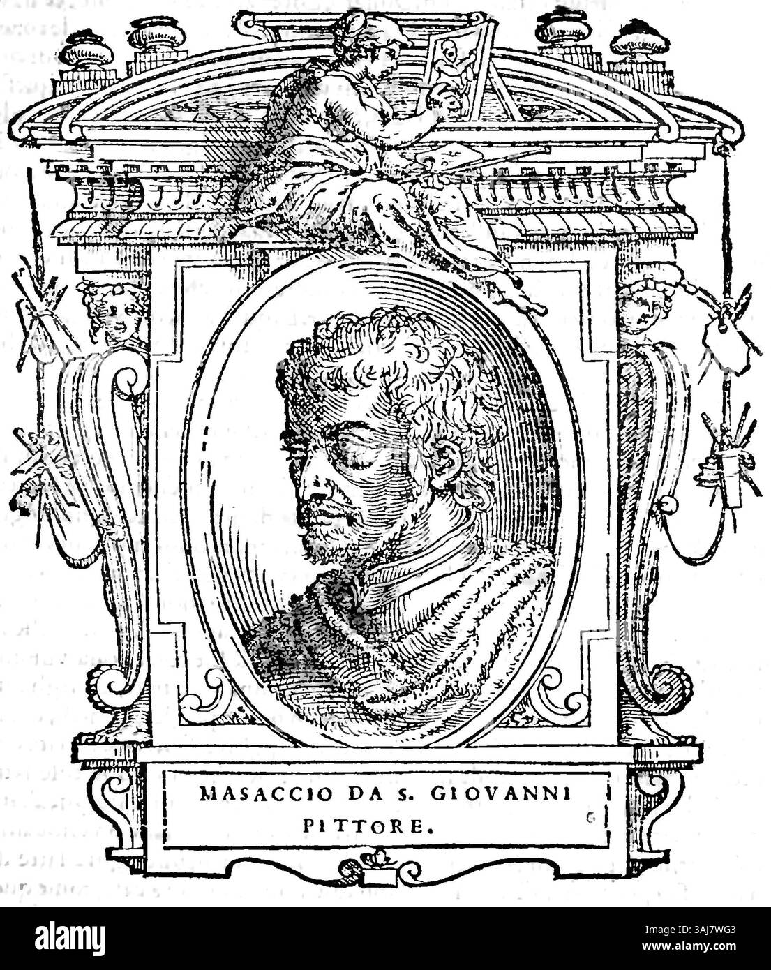 Engraving of giorgio vasari hi-res stock photography and images - Alamy