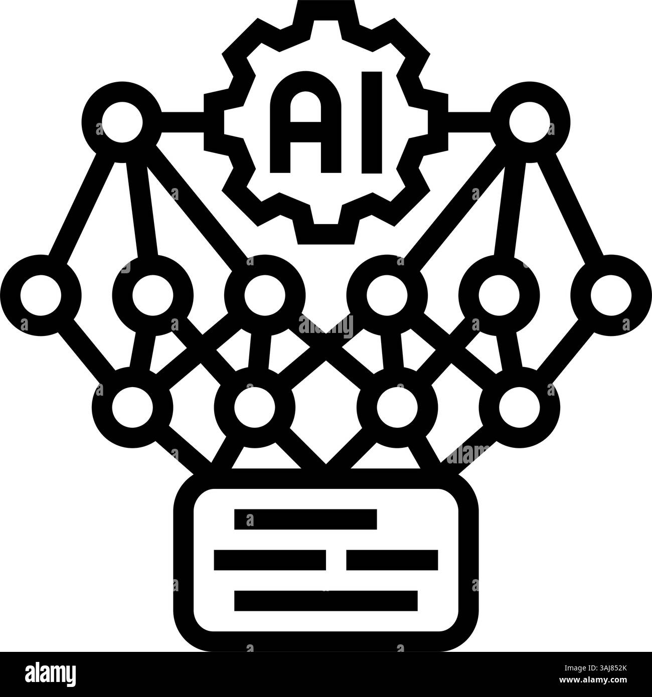 explainability ethical ai line icon vector illustration Stock Vector ...