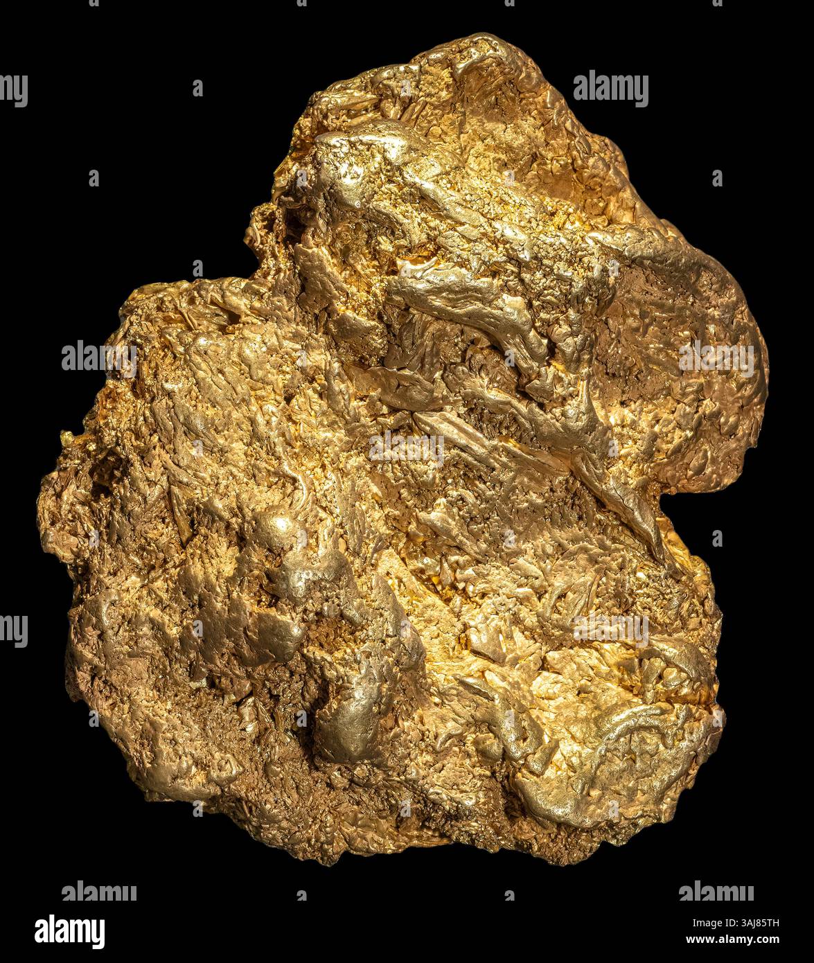 Gold Nugget, Mount Kare, Enga Province, Papua New Guinea Stock Photo