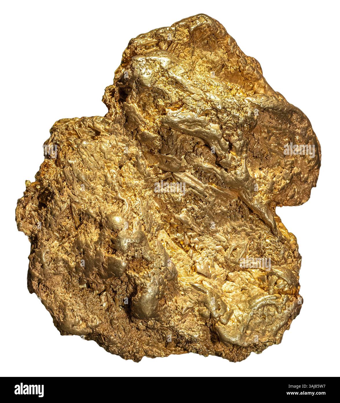 Gold Nugget, Mount Kare, Enga Province, Papua New Guinea Stock Photo