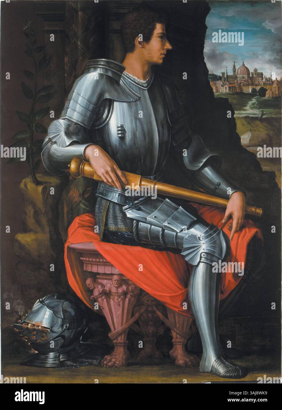 This portrait, painted by Giorgio Vasari before 1537, depicts ...