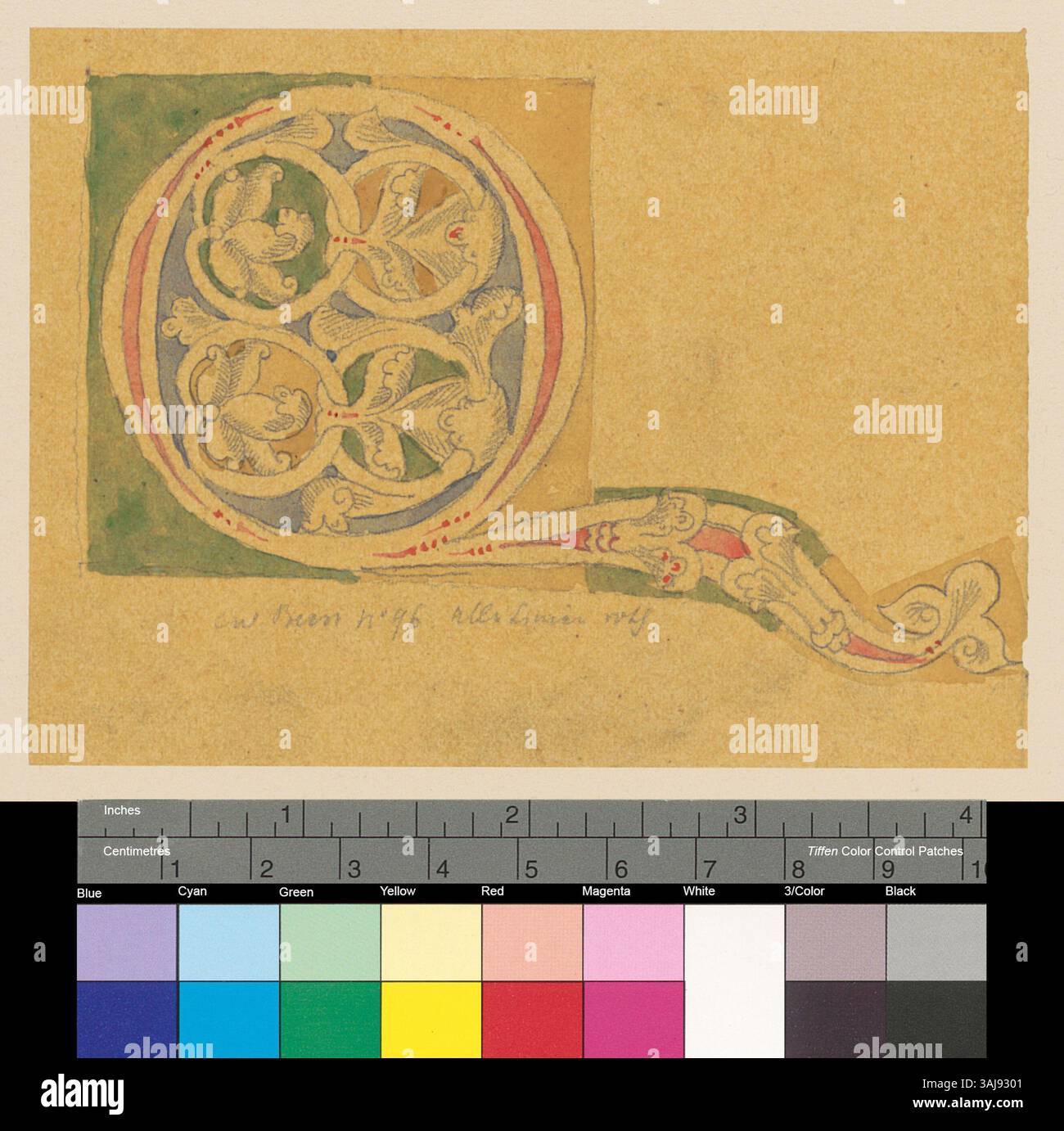 Johann Rudolf Rahn copies an excerpt from the manuscript 'Vitae et acta ...