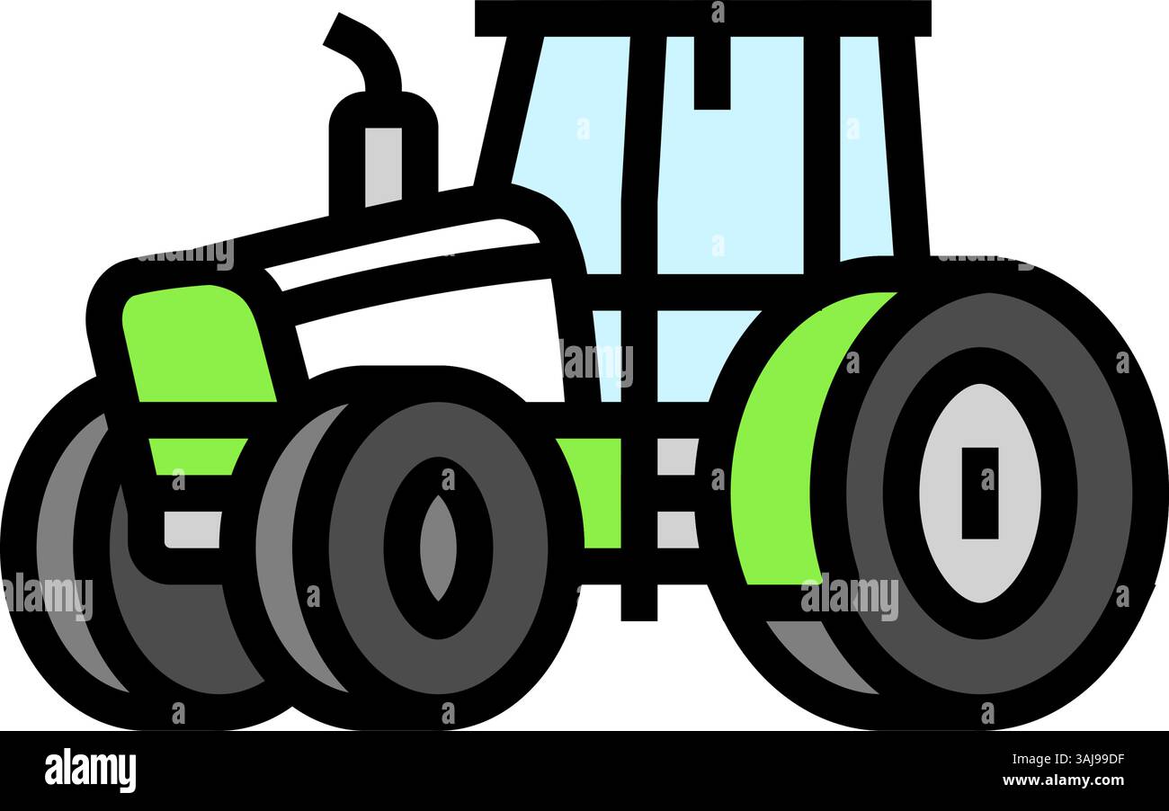 farming tractor color icon vector illustration Stock Vector Image & Art ...