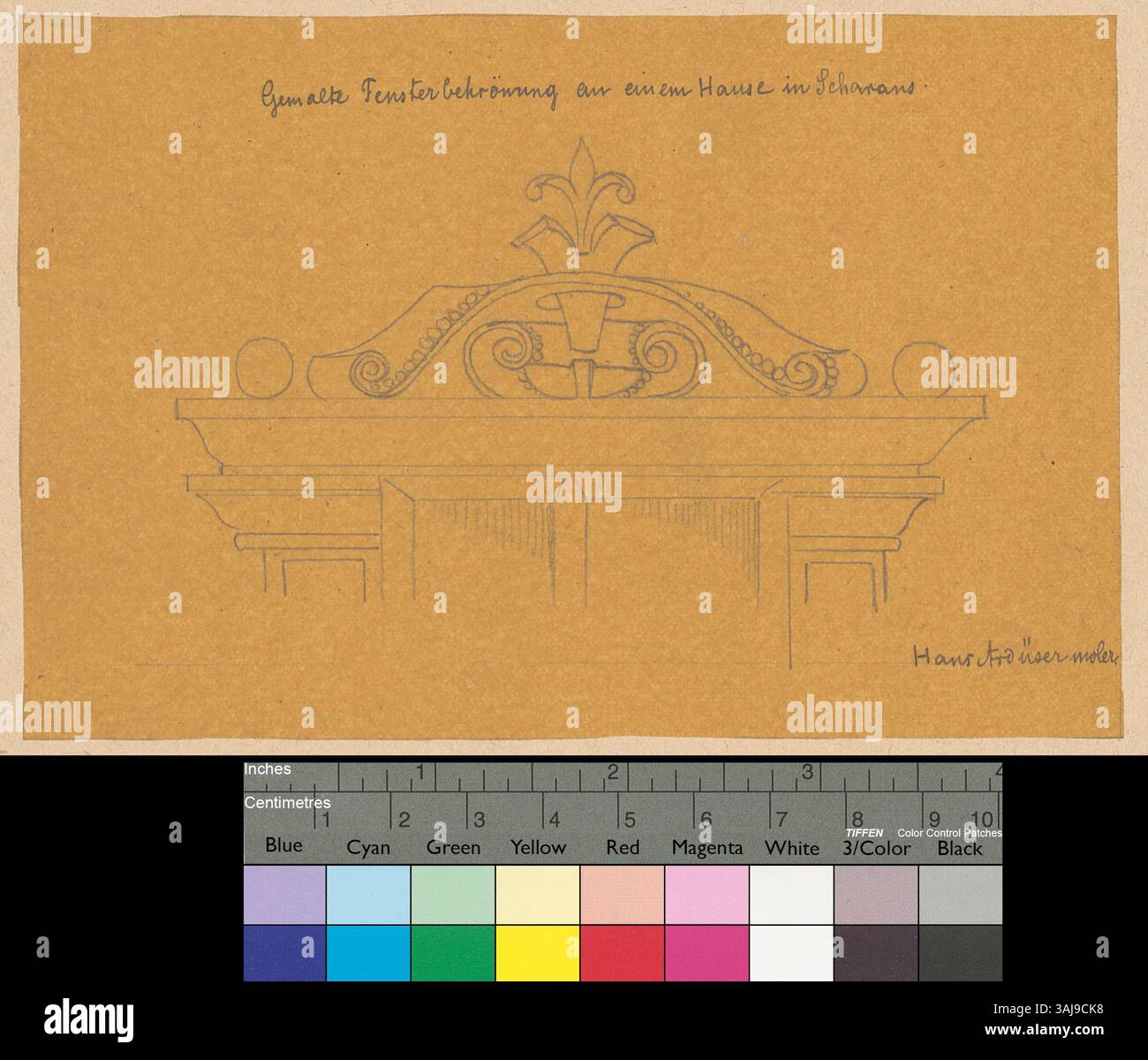 This drawing by Johann Rudolf Rahn, created between 1860 and 1890 ...