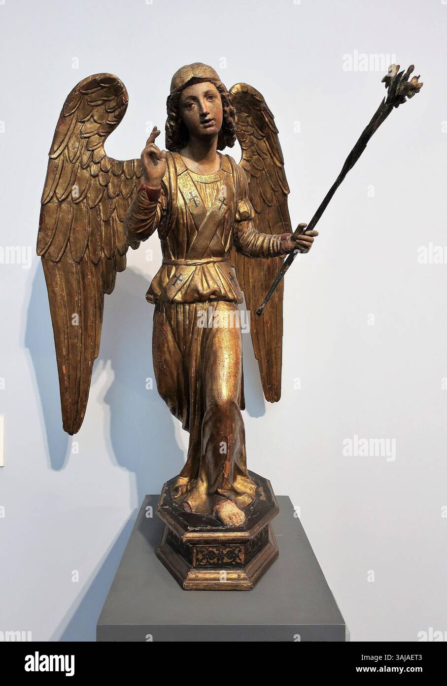 This 16thcentury angel figure from Upper Italy, carved from poplar