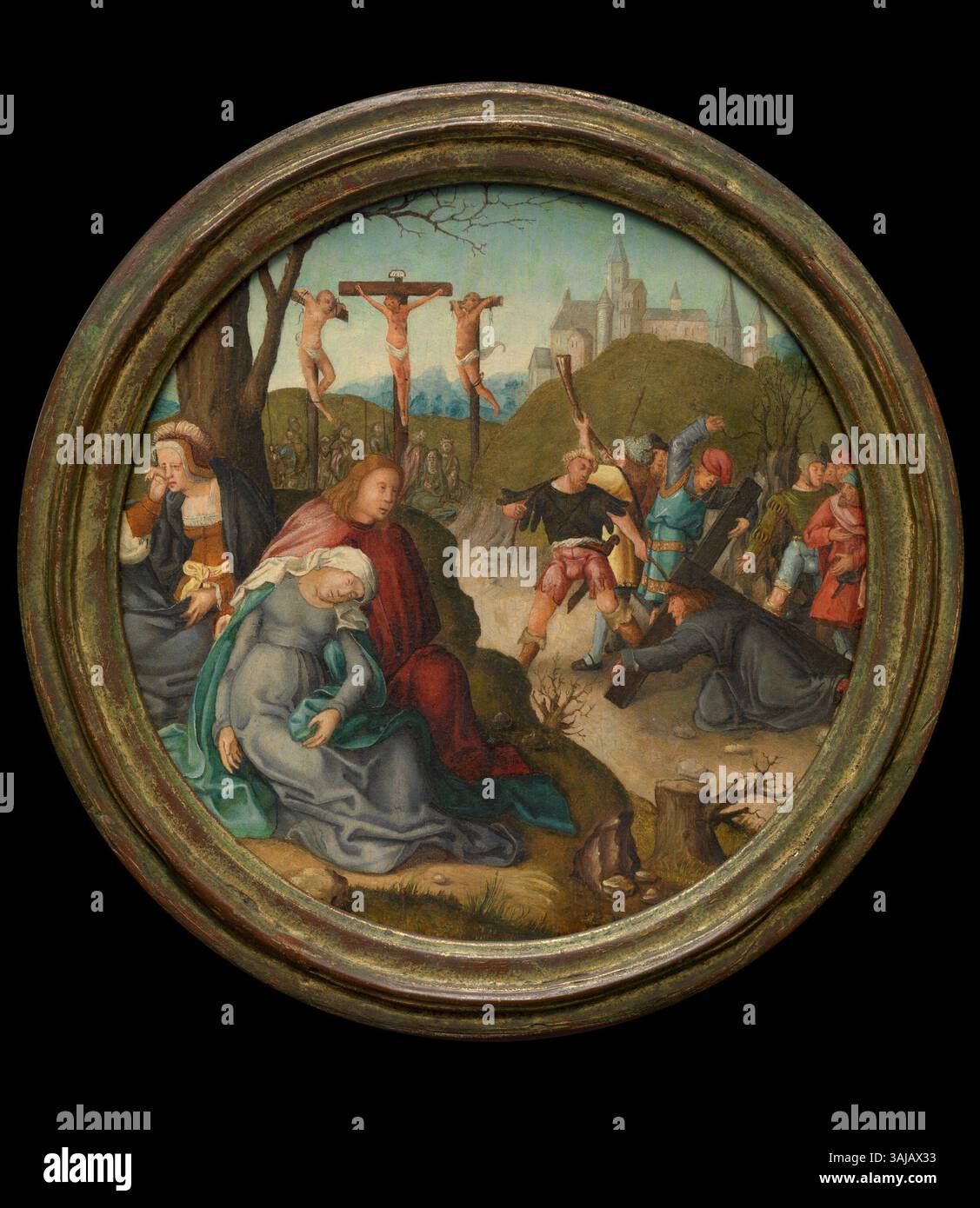 The anonymous 16th-century painting 'Christ Carrying the Cross and The ...