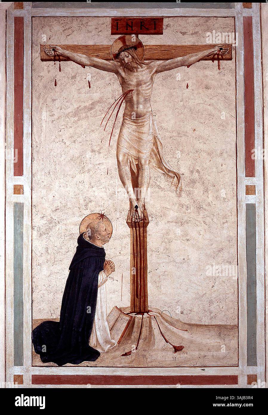 This Fresco By Fra Angelico Christ On The Cross With St Dominic 
