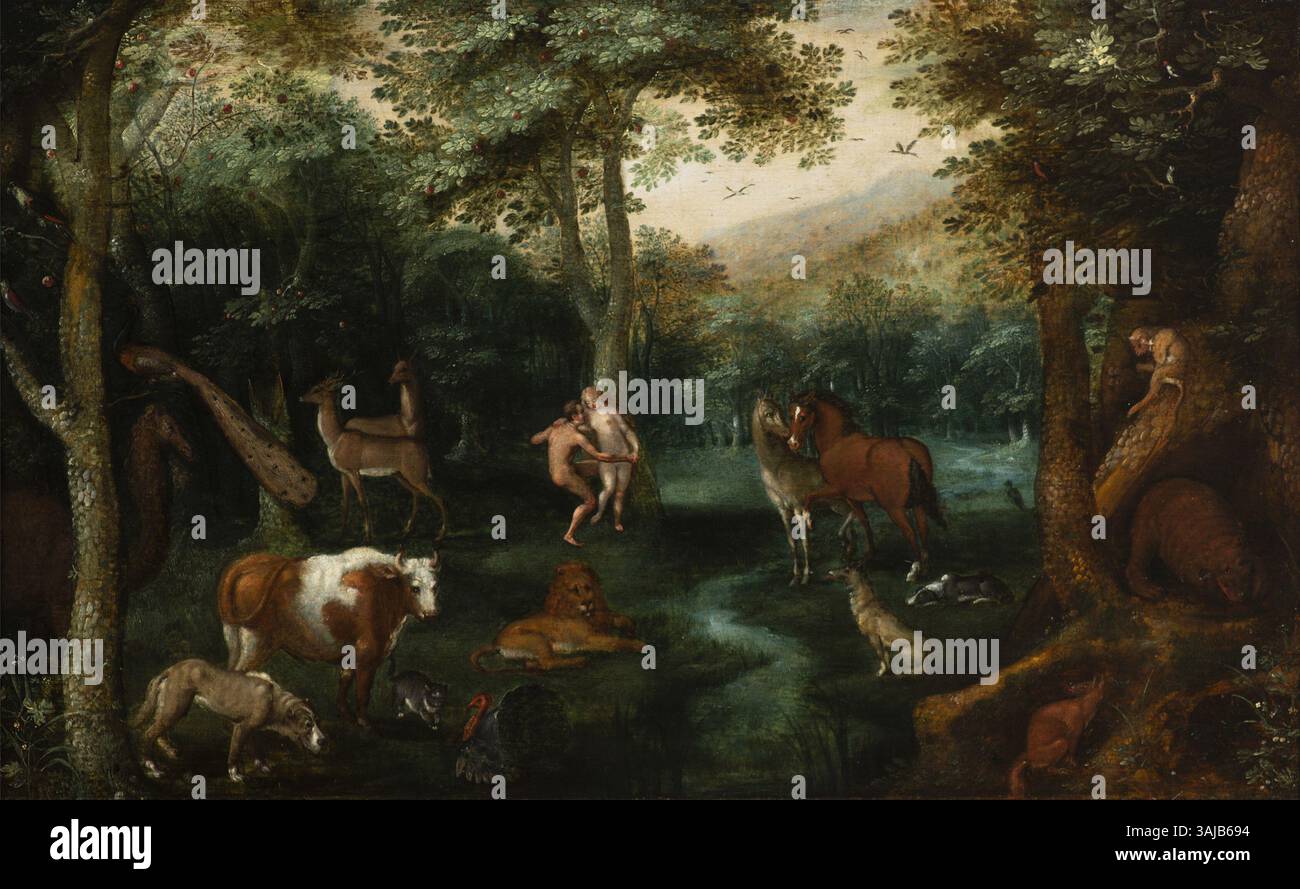 Jacob Savery's 'The Garden of Eden and the Fall of Adam and Eve ...