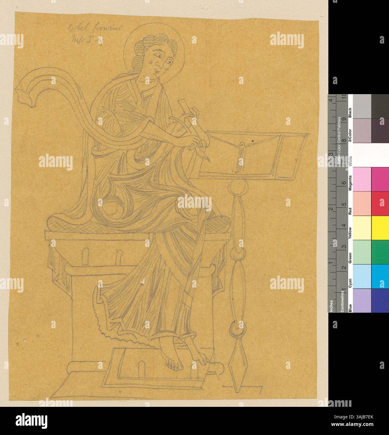 Johann Rudolf Rahn copied a portion of the Frowin Codex, a 12th-century ...