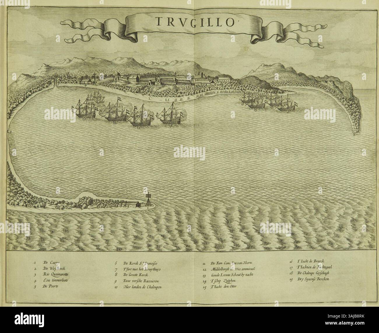 17th century caribbean map hi-res stock photography and images - Alamy