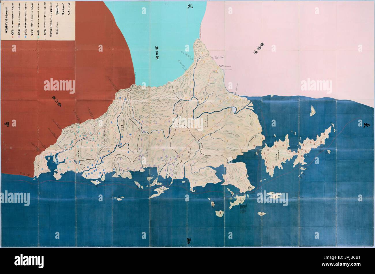 Edo era japan map hi-res stock photography and images - Alamy