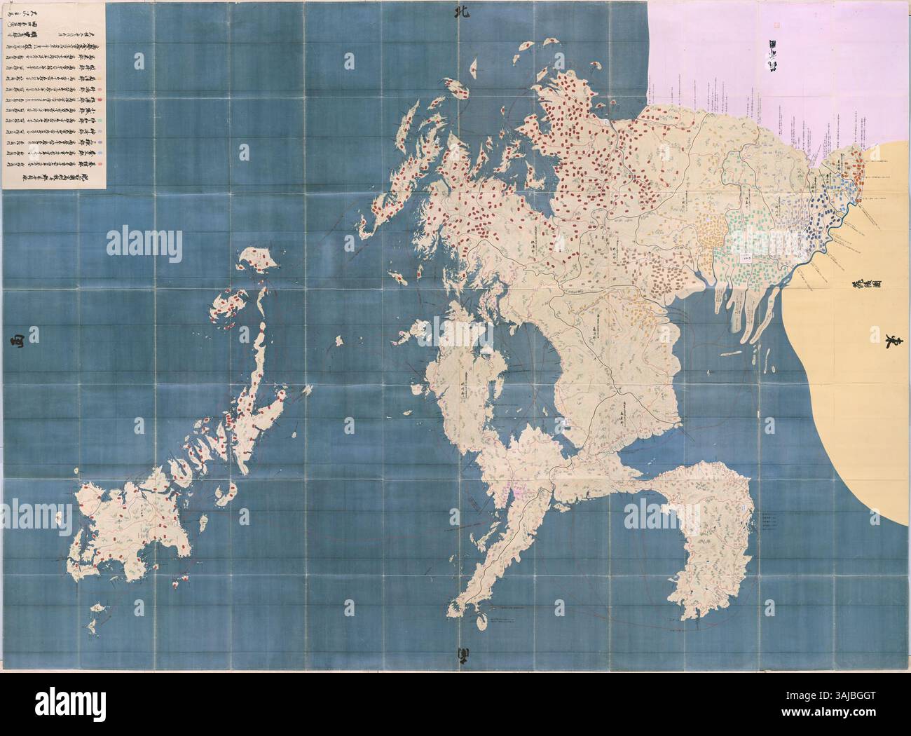 Archival japan map hi-res stock photography and images - Alamy