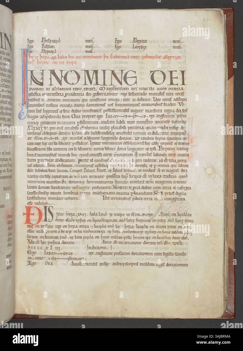 This illuminated manuscript page from the *Codex Wintoniensis* (St ...